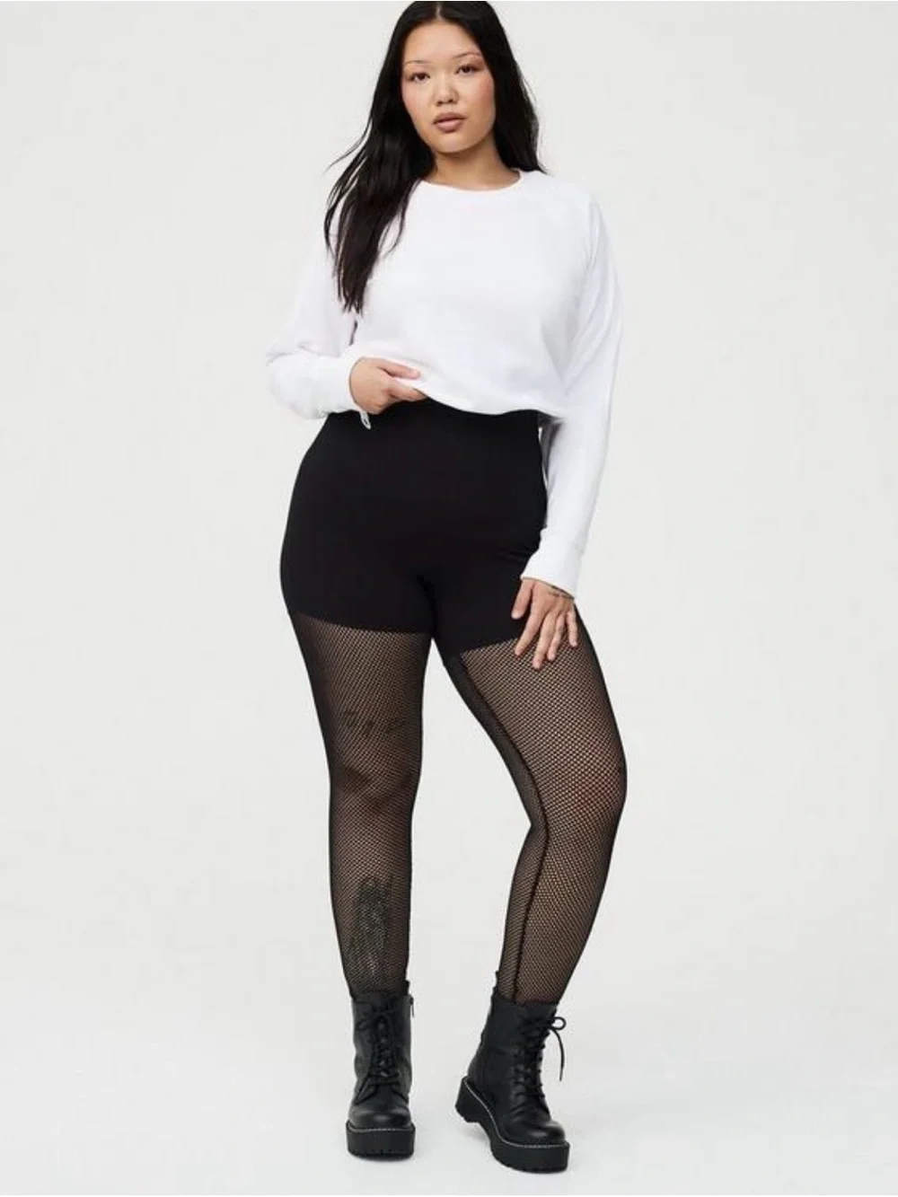 Torrid 1X Fishnet Goth Whimsigoth Leggings NEW 14/16 Halloween